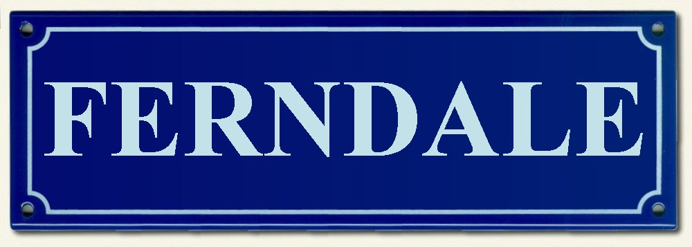 House Names Rectangel Blue enamel plate with White letters 300mm wide x 100mm high &nbsp; POA