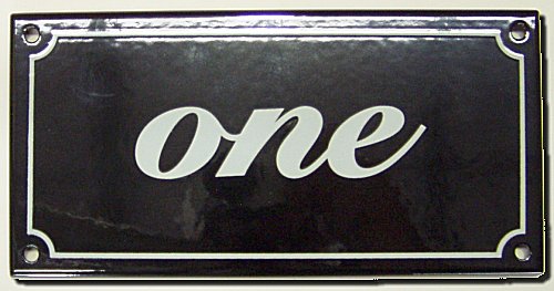 House Number Rectangel Black enamel plate with White letters 200mm wide x 100mm high &nbsp; $150